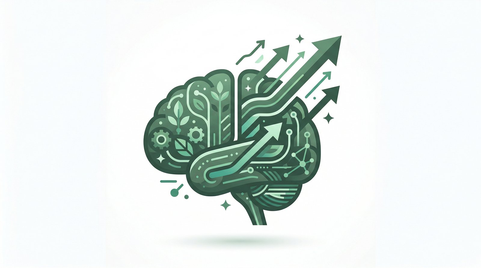 Business Mindset: Wachstums-Denkweise mit Aufwärtspfeilen