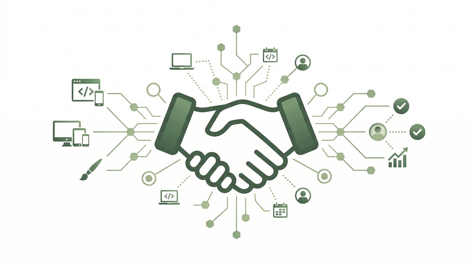 Kunden gewinnen: Netzwerk und Handshake-Verbindungen